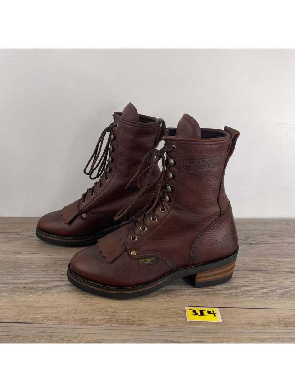 Ad-Tec Leather Packer Boots Women's Size 6